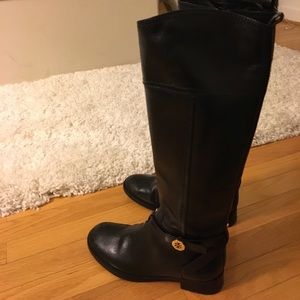 Black Tory Burch riding boots